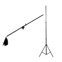 Kit Girafa e Tripé de iluminação para estúdio fotográfico