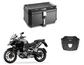 Kit Givi Bau Obkn58B + Suporte Sra6422 P Tiger 1200 Gt 2022+