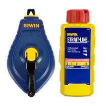 Kit Giz Carretel Linha C/ Marcador 30m Vermelho Irwin