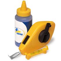Kit Giz De Linha E Marcador Nível 30m Para Pedreiro Gesseiro Kit Giz De Linha E Marcador Nível 30m Para Pedreiro Gesseiro