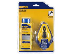 Kit Giz de Linha Marcador e Refil 30m Irwin 64494 - Azul