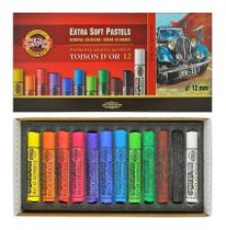 Kit Giz Extra Soft Pastels Redondo C/12 Koh-i-noor