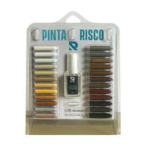 Kit Giz Pinta Risco - 24 Cores + Verniz Fosco