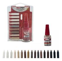 Kit Giz + Verniz Reparos Móveis Pisos Laminados Sulpen - 2un Kit Giz + Verniz Reparos Móveis Pisos Laminados Sulpen - 2un