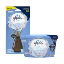 Kit Glade Difusor de Ambiente Toque de Maciez 100ml + Odorizador em Gel Toque de Maciez 70g Kit Glade Difusor de Ambiente Toque de Maciez 100ml + Odorizador em Gel Toque de Maciez 70g
