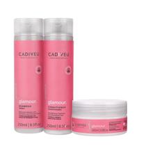 Kit Glamour Rubi Trio (3 Produtos) - Cadiveu Professional Kit Glamour Rubi Trio (3 Produtos) - Cadiveu Professional