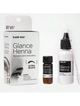Kit glance henna ultra black 3,5 g delineador de sobrancelhas Kit glance henna ultra black 3,5 g delineador de sobrancelhas