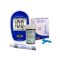 Kit Glicemia 1 Medidor Diabete digital Glucoleader + 1 Frascos De Tiras reagentes +1 Caneta+ 1 Lanceta Twist