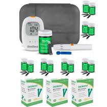 Kit glicocheck care plus 310 tiras hc487k + 300 microlanceta