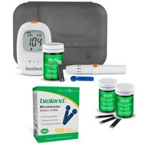 Kit glicocheck care plus 60 tiras hc487k + 100 microlancetas