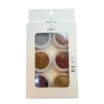 Kit Glitter Fino 6 Unidades Decoração Unhas - D&Z