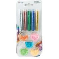 Kit Glitter Multicolorido Para Artesanato