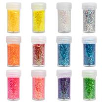 Kit Glitter Neon com 10 Cores Sortidas Carnaval Festas