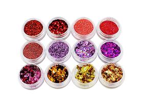 Kit glitter para unhas encapsuladas decoração manicure