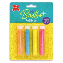 Kit Glitter Poliester Brilho com 4 potes 2g cada - 4 Modelos