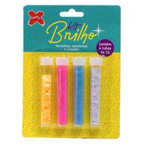 Kit Glitter Poliester Brilho com 4 potes 2g cada - 4 Modelos