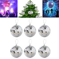 Kit Globo Bola Espelho Vidro Refletivo Rotativo Para Festa Discoteca Natal REF3CM REF4CM - LED