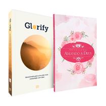Kit Glorify + Devocional Amando a Deus Rosas Aquarela