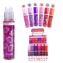 Kit Gloss Brilho Labial com Glitter Caixa 36 Unidades Box Fechado