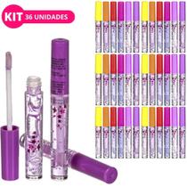 Kit Gloss Brilho Labial com Glitter Caixa 36 Unidades Box Fechado