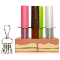 Kit Gloss Franciny Ehlke Chilli Cake 4 Glosses Plump Chilli 23, GreenChilli, ChocoChilli e PinkChilli