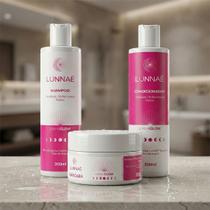 Kit glow shampoo, condicionador e máscara Kit glow shampoo, condicionador e máscara