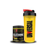 Kit Glutamina 300g + Coqueteleira 600ml - Universal