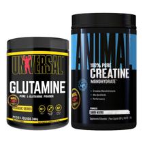 Kit Glutamine 300g + Animal Creatine 500 Universal Nutrition