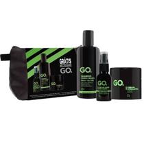 Kit GO. Fresh Tea Tree (3x1 Shampoo + Óleo + Pomada + Necessaire)