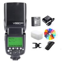 Kit Godox V860II-C - Flash Speedlite para Canon EOS com HSS 1/8000s