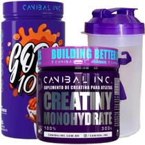 Kit Gods Whey 900G + Creatina Monohidrata 300G Sabor Churros