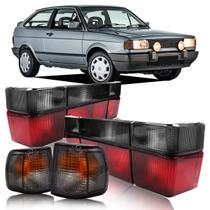 Kit Gol Quadrado Lanterna Fumê 91 à 94 + Piscas