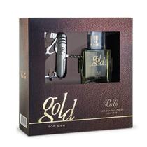 Kit Gold com Deo Colônia 50ml Perfume Masculino e Canivete Ciclo Cosméticos