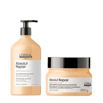 Kit Gold Quinoa Shampoo 750ml e Máscara 250ml - L'Oréal Professionnel Kit Gold Quinoa Shampoo 750ml e Máscara 250ml - L'Oréal Professionnel