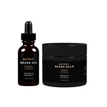 Kit Golden Grooming Beard Oil & Balm para Homens - Crescimento Natural com Manteiga de Karité - 1oz