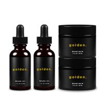 Kit Golden Grooming para Barba - Óleo e Bálsamo (60ml e 120ml) Kit Golden Grooming para Barba - Óleo e Bálsamo (60ml e 120ml)