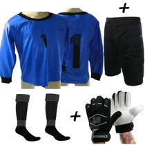 Kit Goleiro 4 x 1 Bermuda FAIR azl Infantil - Playfair