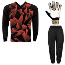 Kit Goleiro Adulto Camisa Lazio Kanga + Calça TRB + Luva Penalty
