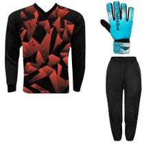 Kit Goleiro Camisa Lazio Kanga + Calça TRB + Luva Penalty