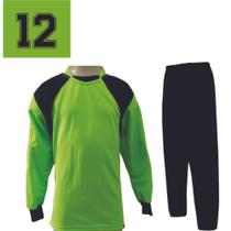 Kit Goleiro Futebol Infantil Camisa e Calça com Numero 12 - TRB