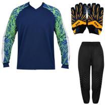 Kit Goleiro Infantil Camisa Napoli + Calça TRB + Luva DRB Kit Goleiro Infantil Camisa Napoli + Calça TRB + Luva DRB