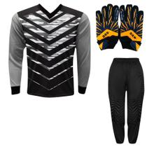 Kit Goleiro Infantil Camisa Roma + Calça TRB + Luva DRB Kit Goleiro Infantil Camisa Roma + Calça TRB + Luva DRB