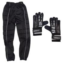 Kit Goleiro Luva StarSide E Calça Estofada Orca