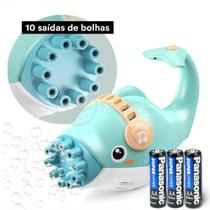 Kit Golfinho Bolhudo Bubble Adventure: Exploração com Bolhas Azul + 3 Pilhas AA