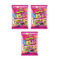 Kit Goma Morango, Abacaxi, Limão, Laranja e Uva 3 Un 500g