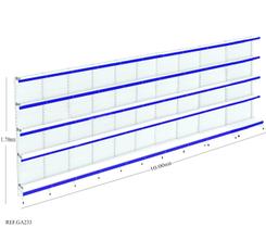 Kit Gondola de Parede AMAPA 10m + 1 Inicial + 9 Continuação - Balcãonet