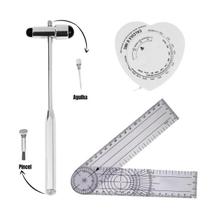Kit Goniômetro Grande + Fita Imc + Martelo Buck Fisioterapia