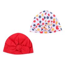 Kit Gorro Bebê Pimpolho Turbante Feminino 2 Peças