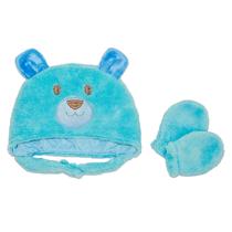 Kit Gorro e Luvas para bebê Tamanho RN Baby Joy