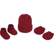 Kit gorro,luva e sapato - tamanho rn 0006051e - pimpolho